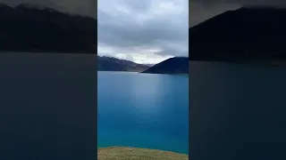 #pangonglake during monsoon. #ladakh #shorts #travelvlog #travelphotography #india#glacier #lake