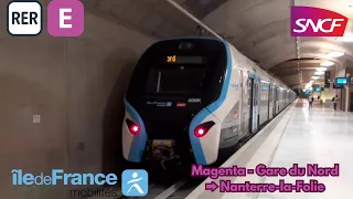 🚈RER E SNCF: RER NG (Z 58000) N⁰006K Magenta - Gare du Nord ➡️ Nanterre-la-Folie