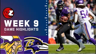 Vikings vs Ravens Week 9 Highlights - Redzone League