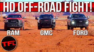 Only One Rules: Ford F-250 Tremor vs RAM Power Wagon vs GMC Sierra HD AT4 Ultimate Off-Road Test!