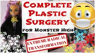 PLASTIC SURGERY FOR MONSTER HIGH DOLLS / Face Remolding, Head Shrinking, Changing Skin Color
