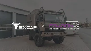 EXCAP x FraRon Wohnmobil-Elektronik – PREMIUM Elektronik Einbau bei EXCAP Expeditionsfahrzeug