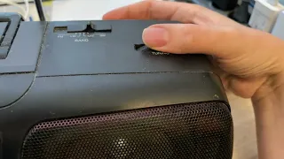 Panasonic Boombox RX-FT510 (ASMR AM bandscan)