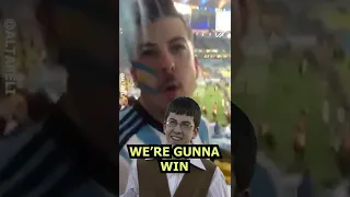 MCLOVIN SPOTTED AT THE WORLD CUP SUPPORTING ARGENTINA