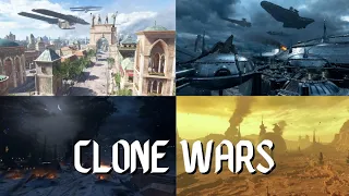 Star Wars Ambience - Clone Wars - Battle Ambience (blasters, gunships, no music)