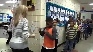 Teacher Creates Secret Handshakes With Her Students
