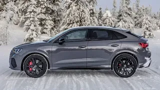 FIRST TEST! 2020/21 AUDI RSQ3 SPORTBACK - 5CYLINDER MINI-URUS IN NARDO GREY - Winter wonderland