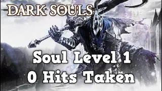 Dark Souls Remastered SL1 All Bosses 0 Hit Run (No Pyromancy)