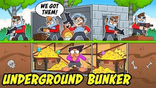 How my UNDERGROUND BUNKER outsmarted a GIANT CLAN in Rust....