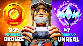 Bronze to Unreal Solo Controller Ranked Speedrun (Fortnite Zero Build)