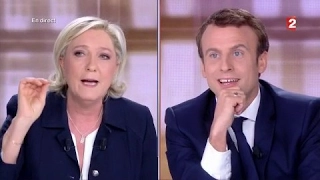 Présidentielle : "Ne jouez pas au professeur avec moi", lance Le Pen à Macron
