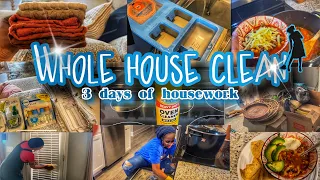 CLEAN WITH ME 2024 | 3 DAY WHOLE HOUSE CLEANING MOTIVATION | OVEN CLEANING AND ORGANIZING✨