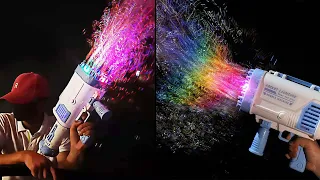 Led Light up Gatling Bubble Gun Demo 2021- Does it Work？