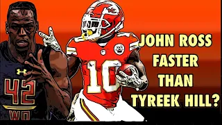 Is John Ross Faster Than Tyreek Hill?