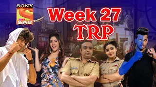 Sab tv week 27 trp | Jijaji Chhat Parr Koii Hai trp | Hero,Maddam Sir,Tera Yaar Hoon Main trp