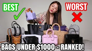 RANKED! WORST to BEST 10 LUXURY BAGS UNDER $1000 *honest review + modelling shots* #farfetch