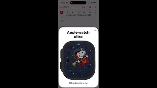 WatchOS 10.1 beta couple of new snoopy animations