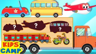 Learn Vehicle Song with Wooden Truck | Best Kids Songs | @kidscamp