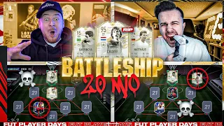 UFF KOMPLETT VERZOCKT 😱 20 MIO COINS BATTLESHIP WAGER 🔥 vs GAMERBROTHER FIFA 21