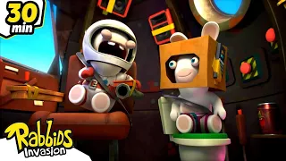 30 MIN | Will the Rabbids land on the Moon? | RABBIDS INVASION | New Episodes | Cartoon For Kids