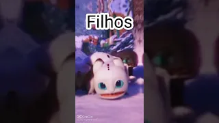 Edit Banguela, Fúria da Luz e seus filhotes 😍😘❤️❄️💙💕