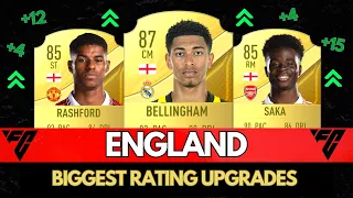 FIFA 24 | BIGGEST ENGLAND RATING UPGRADES (EA FC 24)! 😱 🔥 ft. Bellingham, Rashford, Saka...