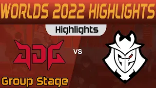 JDG vs G2 Highlights Group Stage Worlds 2022 JD Gaming vs G2 Esports by Onivia