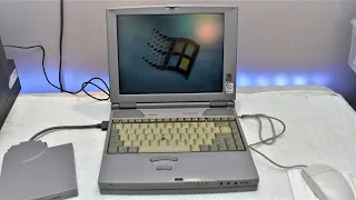 My "New" Laptop - Toshiba Satellite Pro 440CDX Overview And Windows 98 Install.