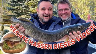 🐟🥖 FISCHBRÖTCHEN GRILLEN !!! Hechte hassen diesen Trick 😜✌️--- Klaus grillt