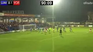 AFC Wimbledon's third goal versus York City.