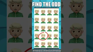 Find the odd emoji out #129 #shorts #howgoodareyoureyes #puzzlegame #spotthediference #emojichalleng
