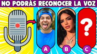 Adivina la Voz del Youtuber🗣️👂 Nivel EXPERTO 🤯! Test de Audición de Youtubers. Elige uno 2022