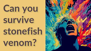 Can you survive stonefish venom?