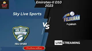 Sky Live Sports: Live Cricket Showdown! Abu Dhabi vs Fujairah (38th Match, Emirates-II D10 2023)