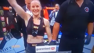 The winner Valentina Shevchenko vs Jessica Andres