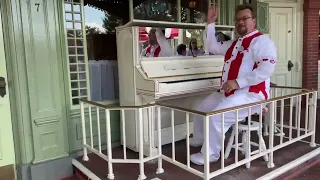 Fast Mickey Mouse Club March in Ragtime - Casey’s Corner Magic Kingdom Disney World pianist