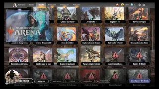 I upgrade my black deck with new cards and try to complete the missions in MTGA