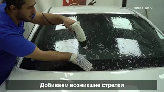 Бронирование лобового стекла своими руками. Видео урок. Windshield protection film installation