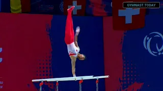 Top 3 in Men's Parallel Bars Final - 2023 Antalya European Gymnastics Championships