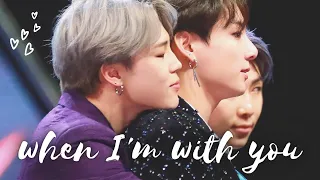 when I'm with you - jimin and jungkook (jikook - kookmin)