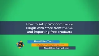 Woocommerce plugin setup and storefront default theme and products installation step by step