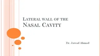 Lateral wall of the Nasal Cavity; Detailed Anatomy of the Nose and Nasal Cavity 2/2