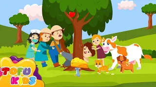 The Farmer In The Dell 👦🏻🐄🐶 | Nursery Rhymes & Kids Songs | Tofu Kids