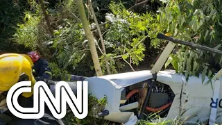 Helicóptero cai em BH, mas tripulantes saem ilesos | CNN SÁBADO