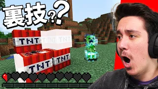 誰も知らないマイクラの神裏技を試してみたwww 【マインクラフト】