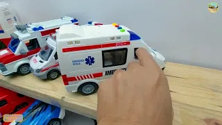 Ambulance collection,disassemble a large ambulance inside there are many small ambulances