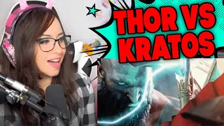 Bunnymon REACTS to THOR vs. KRATOS - Full Fight (EPIC BATTLE!)