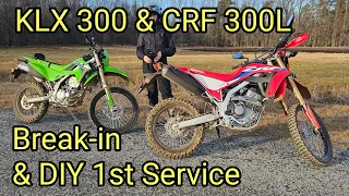 KLX 300 & CRF 300L Break-in and DIY First Service