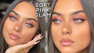 SOFT PINK GLAM MAKEUP LOOK