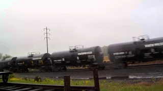 NS Eastbound Mixed fright train with a lot of coil cars, Annville PA